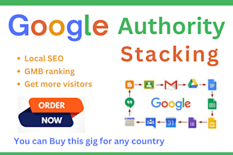 increase your website,s SEO with google authority stacking