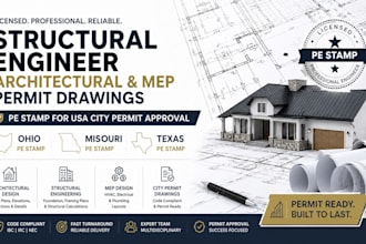structural engineer architectural city permit drawing ohio missouri tx stamp
