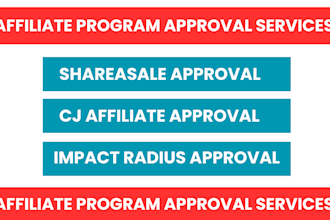 do fast approval service for shareasale, impact, and cj affiliate networks