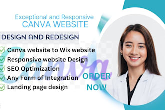 redesign webador website duda website canva website wix website hostinger web