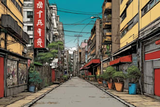 create a manga style comic based on your script