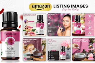 design amazon listing pictures and do product photo editing
