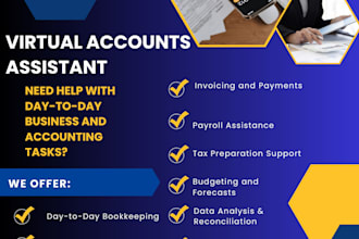 be your personal virtual assistant for business and accounting tasks