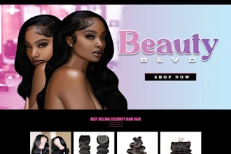 design beauty website, skincare website, spa website, cosmetic beauty website