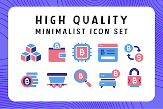 design high quality and minimalist icons for your purpose