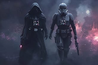 draw your star wars sci fi art or character illustration