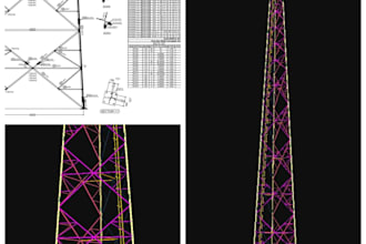 do transmission and telecom tower 3d modelling and detailing
