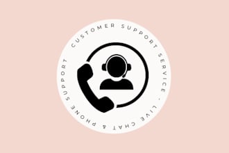 provide professional live chat and phone customer support