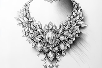 create a modern 3d cad jewelry design and render it