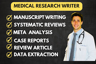 do medical manuscript, systematic review, review article, case report and ma
