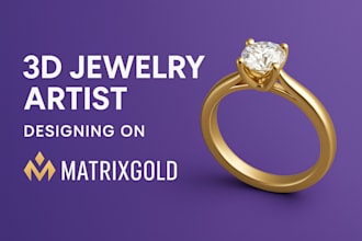 create and render custom 3d jewellery, professional cad cam