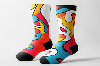 design custom and unique socks design