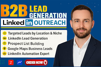 b2b lead generation google maps business email leads list with linkedin outreach