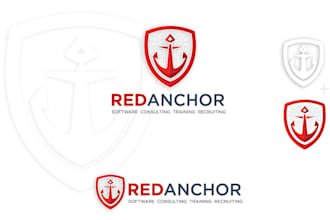 provide a minimalist premium high quality anchor logo design