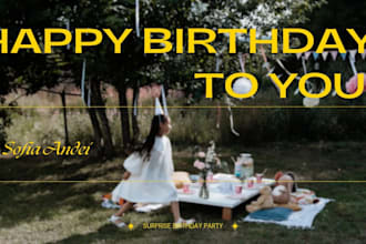 deliver funny happy birthday video or any message