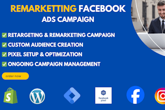 set up retargeting or remarketting facebook ads campaign