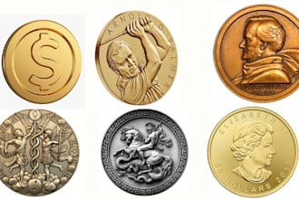 do 3d coin model 3d bas relief 3d cnc design 3d medallion 3d printing challenge