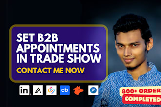 set b2b appointments in trade show