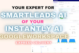 do instantly ai or smartlead cold outreach email warm up with google workspace