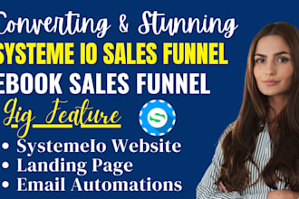 build syteme io sales funnel landing page systeme io website systeme io