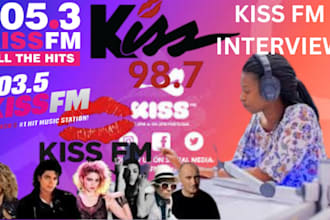 play and promote your song on kiss fm radio