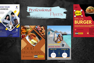 do  flyers, wedding cards, modren menu cards, brochures