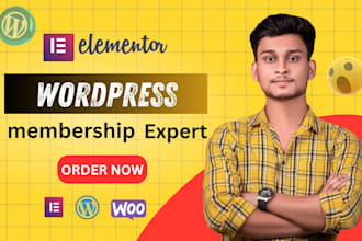 build a wordpress membership website and subscription