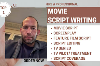 tv series, movie script feature film script writing, screenplay, screenwriting