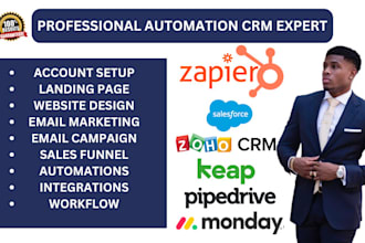setup zapier and monday crm keap crm zoho crm salesforce crm pipedrive crm