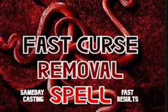 cast instant healing spell, family curse removal, debt spell, new job good luck