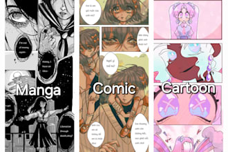 draw manga, comics, manhua, manhwa