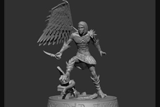 port 3d toy figurative file, product metal sculpture, zremesh 3d statue,3d bust