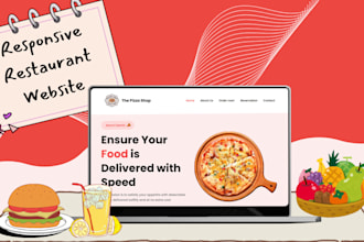 build a responsive restaurant website with online food ordering system
