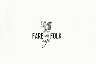 design cafe specializing organic foods logo