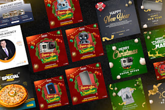 design stunning holiday and business posts to boost sales