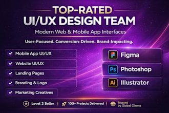 design modern UI UX for web and mobile