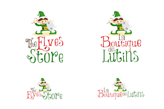 design christmas elves products logo
