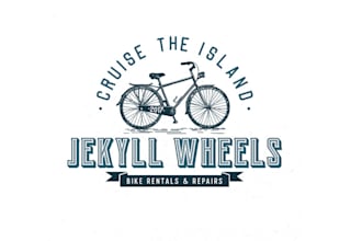 design awesome coastal bike rental repair shop logo
