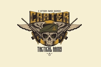 design unique tactical arms logo