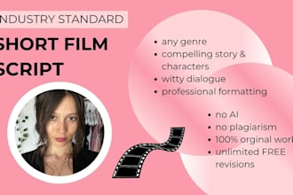 write or ghostwrite your short film script