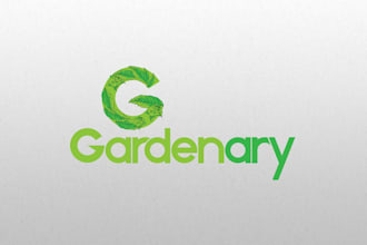 design a modern creative garden logo for your brand