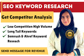 do SEO keyword research and competitor analysis to uncover potential