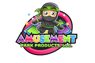 design bright colorful fun family entertainment logo