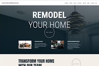 design home decor website handyman carpenter website property management website