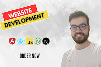 develop your custom web application react, angular, nodejs