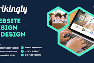 design an impressive and functional website through strikingly