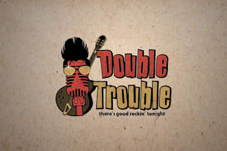 design elvis tribute artist live band logo