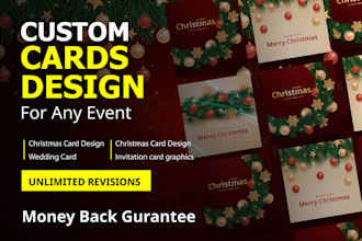 deisgn christmas, birthday, weddings, greeting and invitation cards