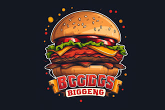 design high quality fast food logo with free source file