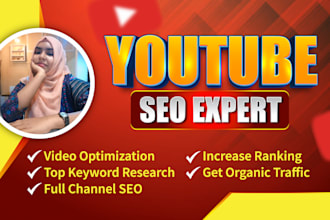 do youtube channel SEO and video optimization for top ranking on search results